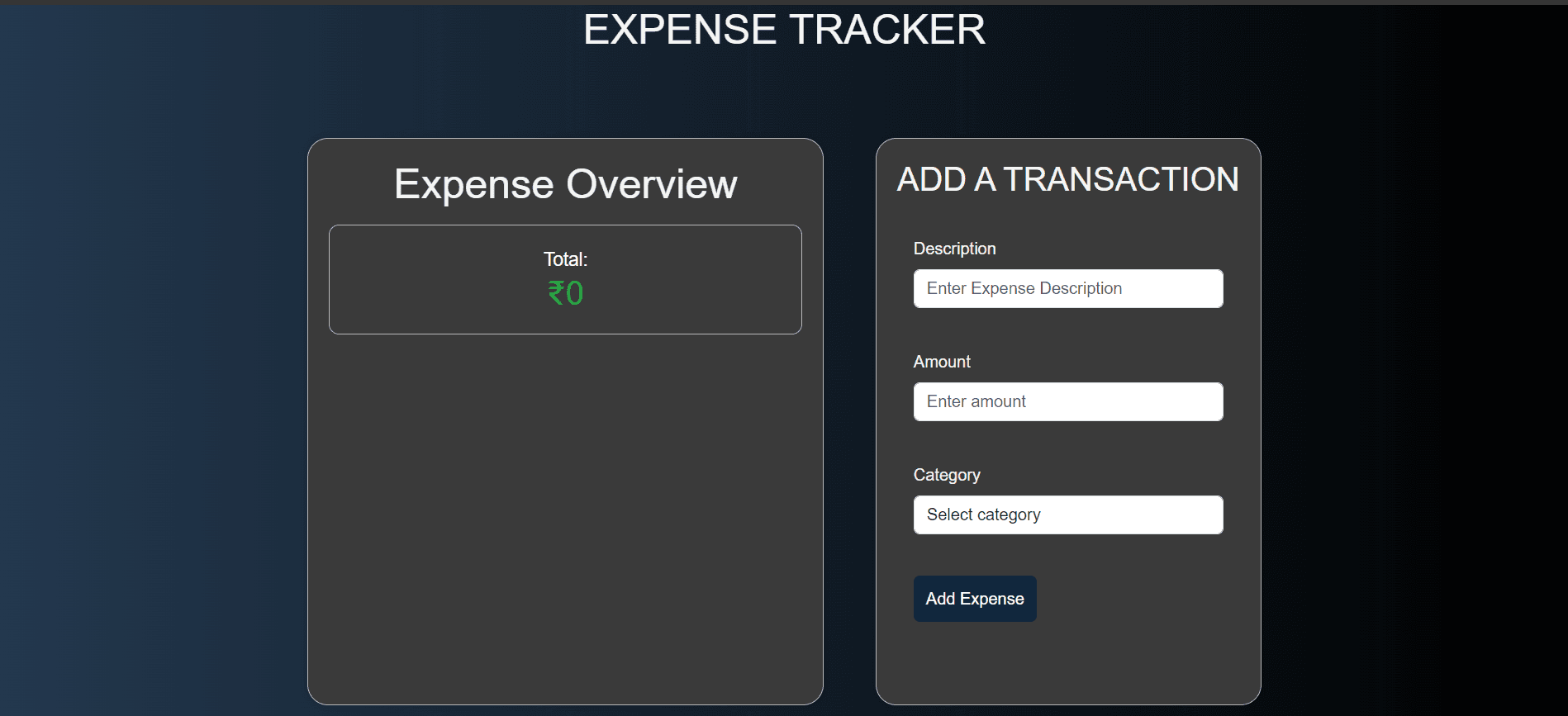 Expense Tracker