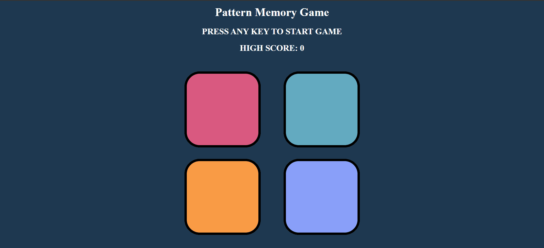 Pattern Memory Game